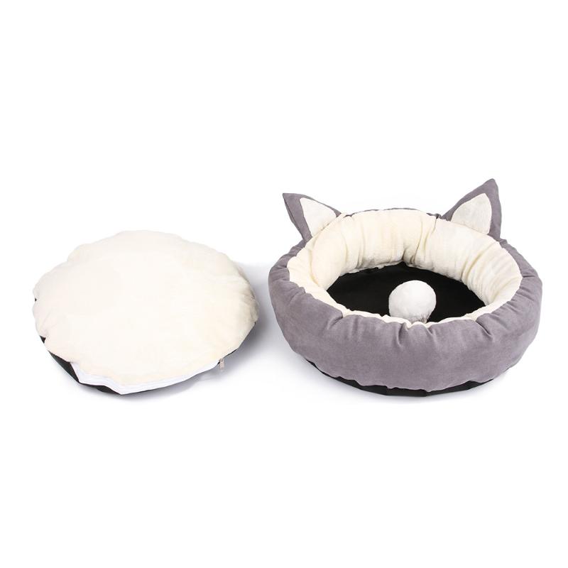 Pet Cat Bed Nest Super Soft Pet Bed Kennel Dog Round Cat Winter Warm Sleeping Bag Plush Puppy Cushion Mats Dogs perros acesorios