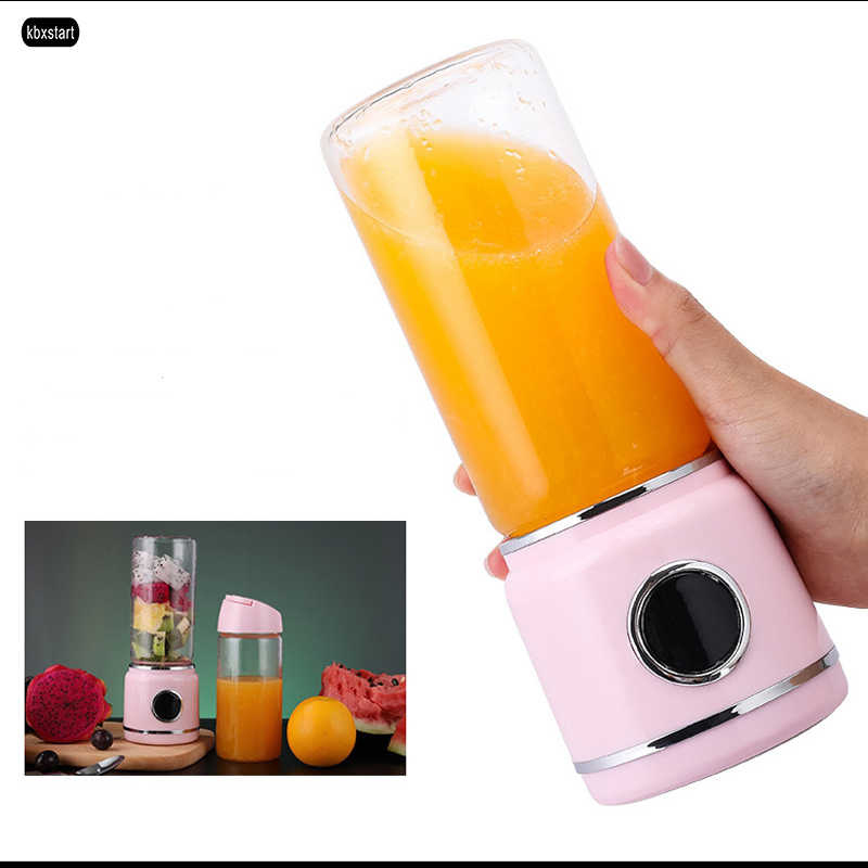 420ml USB Rechargeable Blender Mixer Portable Mini Juicer Machine Smoothie Maker Household Small Juice Extractor With Glass Cup DHL free shi
420ml USB Rechargeable Blender Mixer Portable Mini Juicer Machine Smoothie Maker Household Small Juice Extractor With Glass Cup DHL free shi