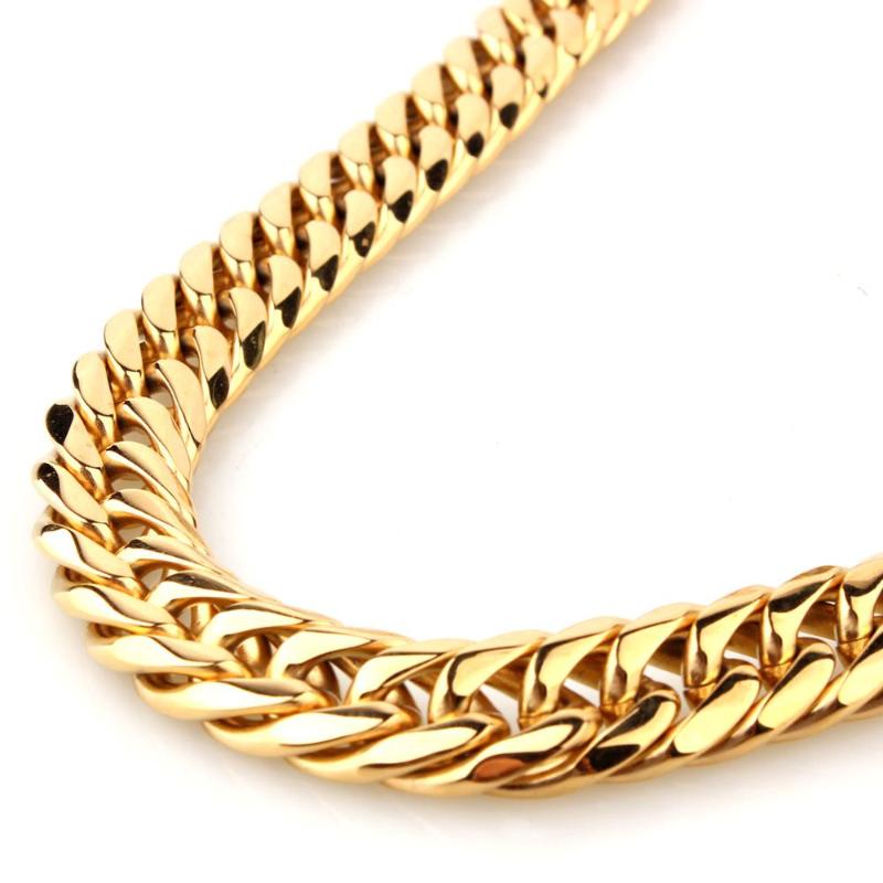 Granny Chic 7''-40'' Wide 13/16mm Gold Top Quality Stainless Steel Men Cuban Link Chain Curb Necklace Fashion Gifts
Granny Chic 7''-40'' Wide 13/16mm Gold Top Quality Stainless Steel Men Cuban Link Chain Curb Necklace Fashion Gifts