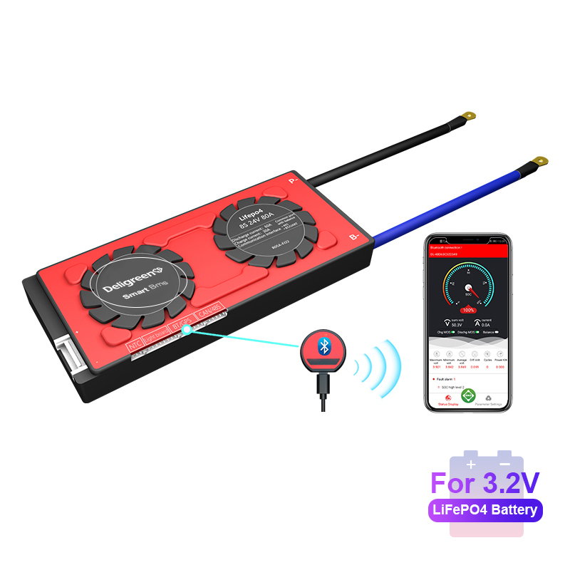 smart BMS 3.2V 18650 smart BMS 8S 24V 80A 100A 120A Bluetooth 485 to USB device NTC UART software togther LiFepo4 Battery BMS
smart BMS 3.2V 18650 smart BMS 8S 24V 80A 100A 120A Bluetooth 485 to USB device NTC UART software togther LiFepo4 Battery BMS
