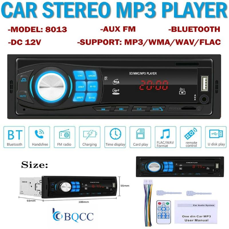Autoradio Single 1Din Car Stereo MP3 Player In Dash Head Unit Bluetooth USB AUX FM Radio
Autoradio Single 1Din Car Stereo MP3 Player In Dash Head Unit Bluetooth USB AUX FM Radio