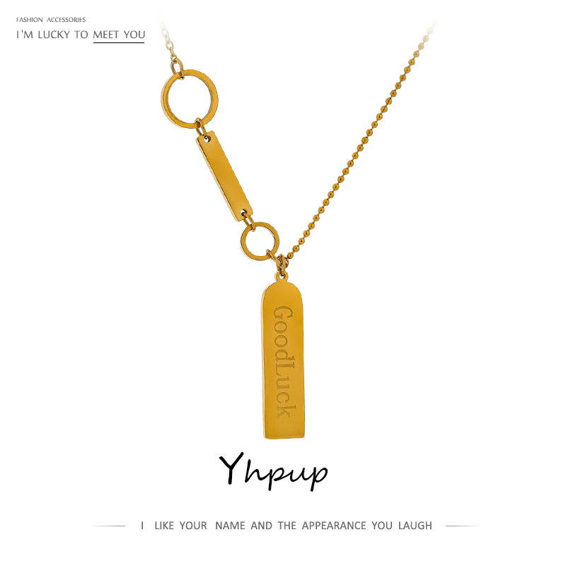 Yhpup Fashion Steel Jewelry Trendy Gold Color Metal Pendant Square Chain Choker Necklace collane donna Statement For Women New
Yhpup Fashion Steel Jewelry Trendy Gold Color Metal Pendant Square Chain Choker Necklace collane donna Statement For Women New