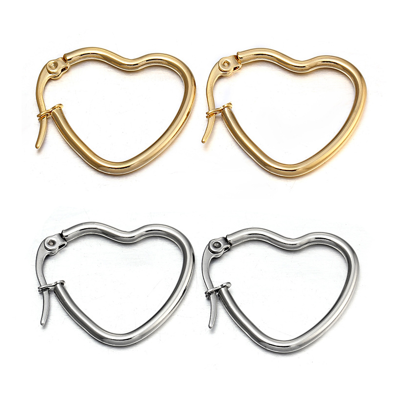 Hoop & Huggie Classical Small Heart Gold Circle Earrings For Women Punk Stainless Steel Round Ring Earring Female Ear Party Club Jewelry
Hoop & Huggie Classical Small Heart Gold Circle Earrings For Women Punk Stainless Steel Round Ring Earring Female Ear Party Club Jewelry