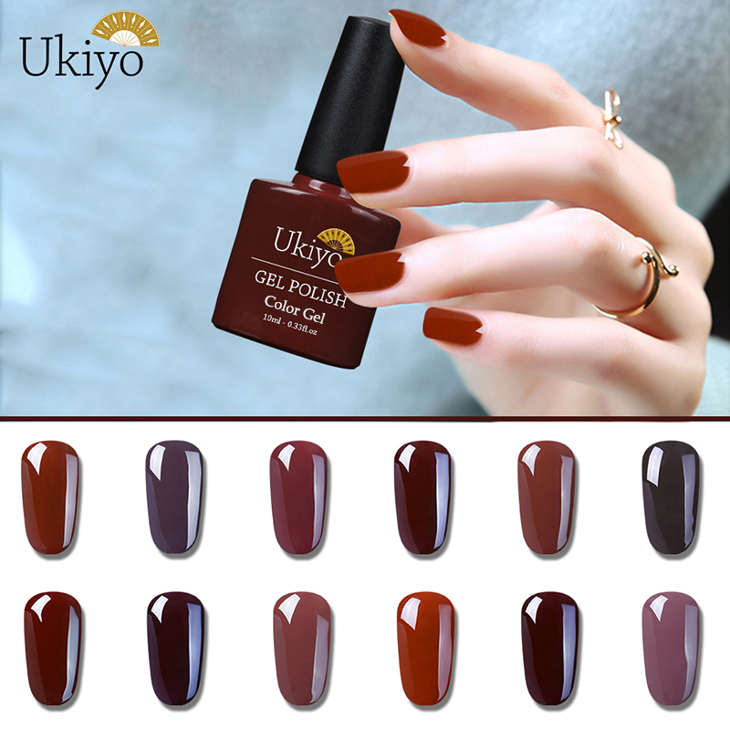 Ukiyo 10ML Gel Nail Polish Coffee Brown Series UV Gel Varnish Semi Permanent Soak Off Nail Polish Manicure Art Enamel Lacquer, Base coat
Ukiyo 10ML Gel Nail Polish Coffee Brown Series UV Gel Varnish Semi Permanent Soak Off Nail Polish Manicure Art Enamel Lacquer, Base coat