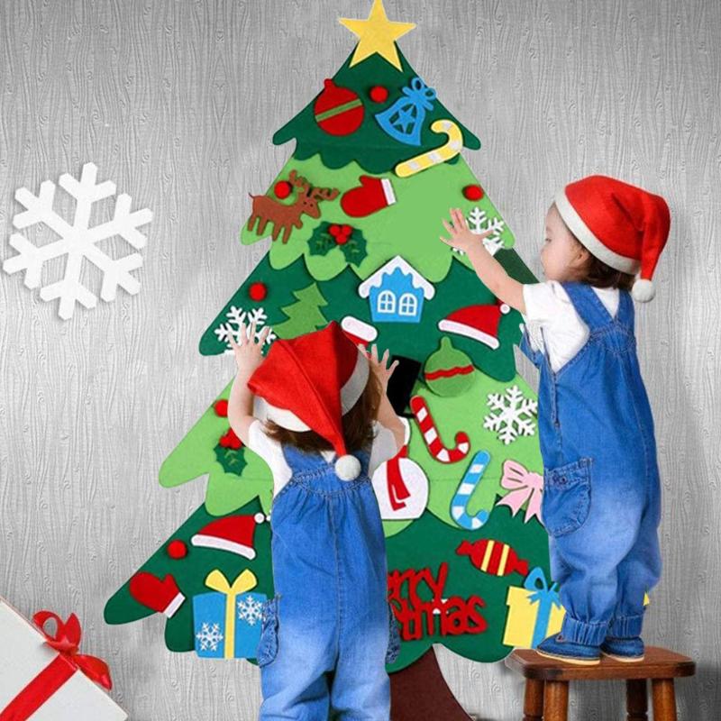 DIY Christmas Tree Set With Ornaments For Kids Xmas Gifts Door Wall Hanging Christmas Decorations For Home Happy New Year
DIY Christmas Tree Set With Ornaments For Kids Xmas Gifts Door Wall Hanging Christmas Decorations For Home Happy New Year
