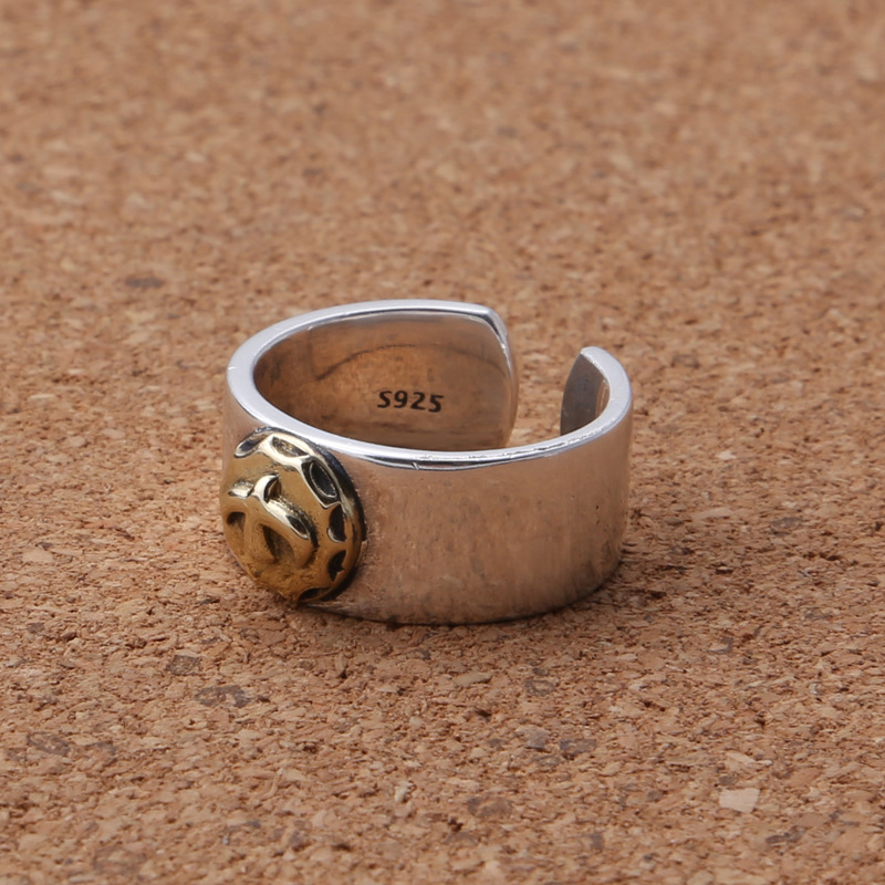 925 sterling silver handmade vintage jewelry American Japanese creative minimalism Eagle Talon band rings adjustable rings for men women
