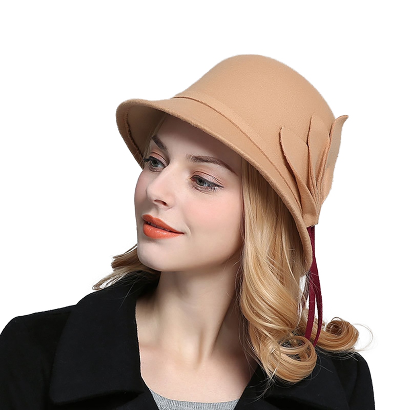 Elegant Womens Fashion Hats British Style Ladies Hat Autumn and Winter Warm Imitation Wool Felt Hat Fashion Leaf Flower Caps, Black
Elegant Womens Fashion Hats British Style Ladies Hat Autumn and Winter Warm Imitation Wool Felt Hat Fashion Leaf Flower Caps, Black