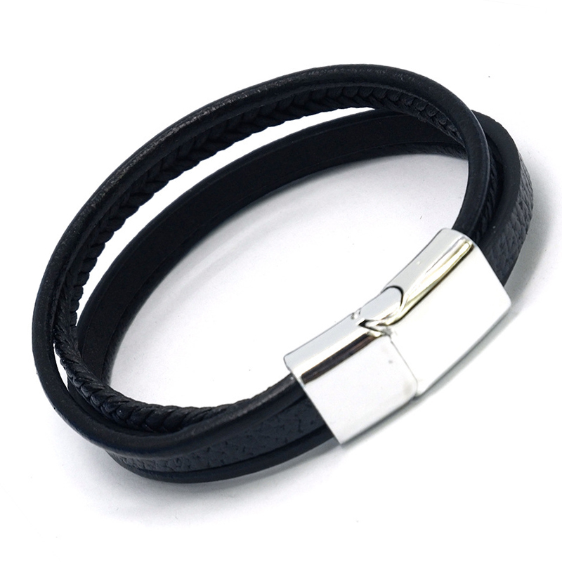 leather mens bracelets hip hop Rock Multi-layer bracelet stainless steel black charm bracelet gift for man accessories Wholesale
leather mens bracelets hip hop Rock Multi-layer bracelet stainless steel black charm bracelet gift for man accessories Wholesale