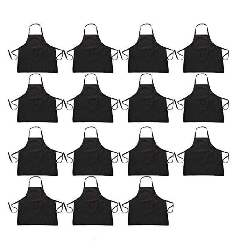 Bib Aprons for Restaurant-Unisex Black Apron Bulk with 2 Roomy Pockets Machine Washable for Kitchen Crafting BBQ Drawing Black
Bib Aprons for Restaurant-Unisex Black Apron Bulk with 2 Roomy Pockets Machine Washable for Kitchen Crafting BBQ Drawing Black