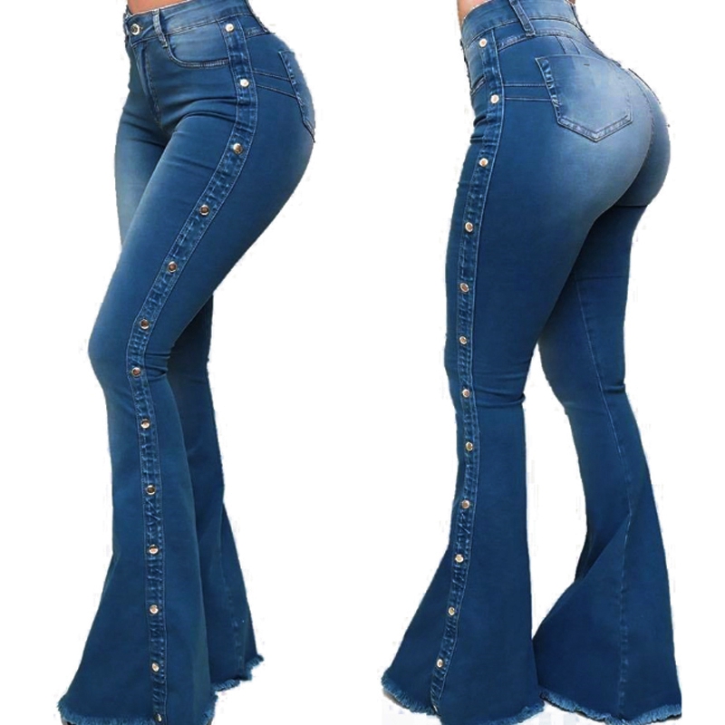 Women Flare Jeans High Waist Denim Skinny Pants Women Stretch Jeans Female Wide Leg Bell Bottoms Clothes, Blue
Women Flare Jeans High Waist Denim Skinny Pants Women Stretch Jeans Female Wide Leg Bell Bottoms Clothes, Blue