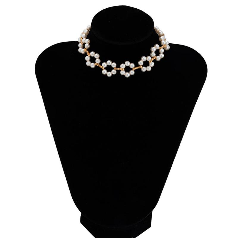 Korean Elegant Imitation Pearl Flower Choker Necklace Bohemian Handmade Short Collar Clavicle Necklace Women Jewelry
Korean Elegant Imitation Pearl Flower Choker Necklace Bohemian Handmade Short Collar Clavicle Necklace Women Jewelry