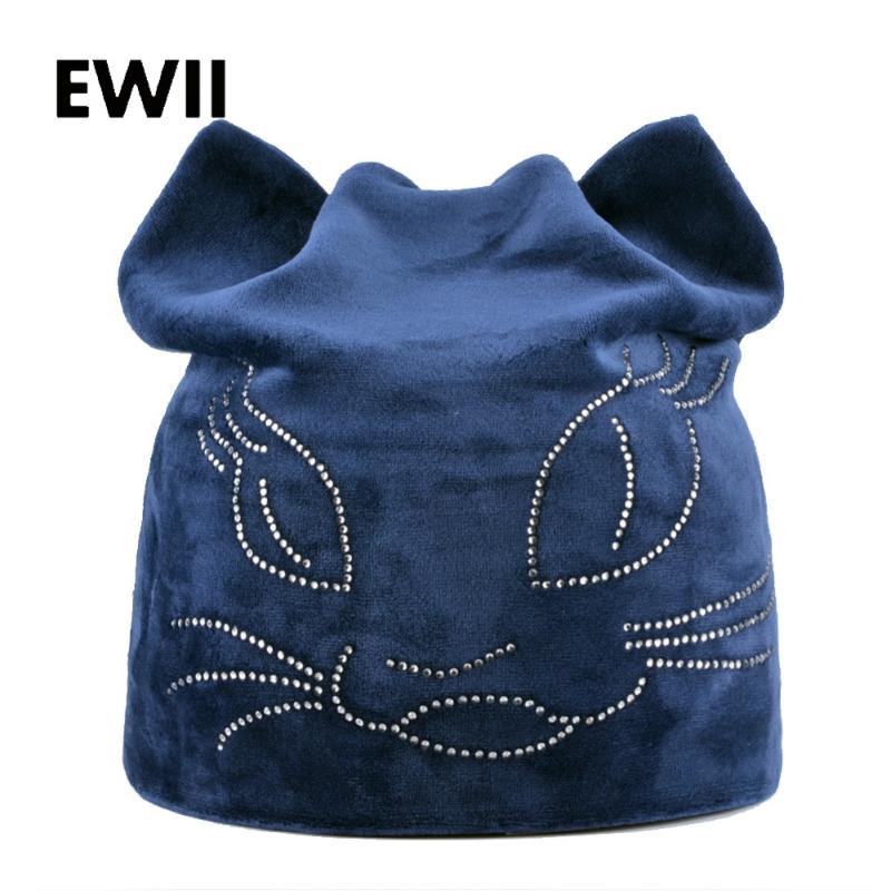 Girls beanie cap with ears skullies beanies for ladies diamond hats for women winter warm caps women cat hat bone touca, Blue
Girls beanie cap with ears skullies beanies for ladies diamond hats for women winter warm caps women cat hat bone touca, Blue
