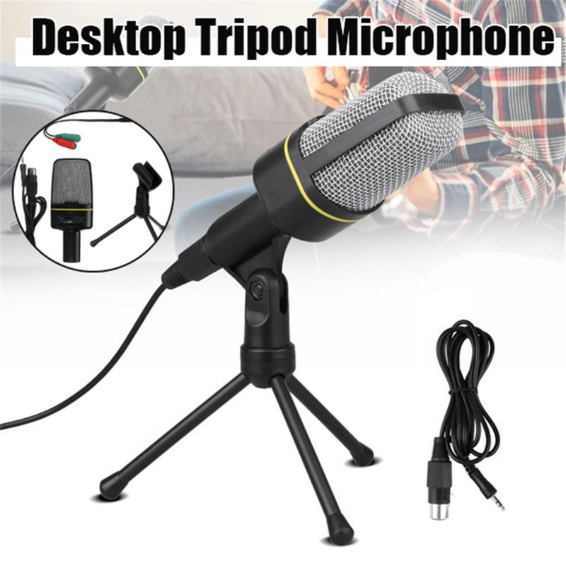 Desktop Tripod Condenser Microphone Home Stereo Handheld Microphone for PC Video Chatting Gaming Podcast Recording 3.5mm Jack
Desktop Tripod Condenser Microphone Home Stereo Handheld Microphone for PC Video Chatting Gaming Podcast Recording 3.5mm Jack