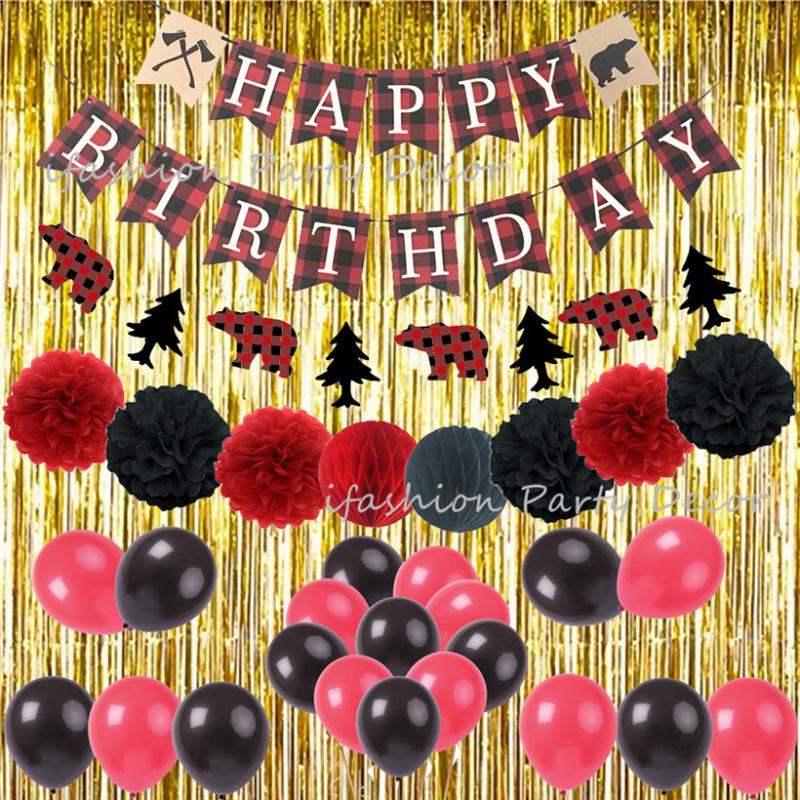 Birthday Party Decorations Adult Boy Photobooth Backdrop Foil Gold Curtain Lumberjack Party Theme Wall Decoration Supplies 
Birthday Party Decorations Adult Boy Photobooth Backdrop Foil Gold Curtain Lumberjack Party Theme Wall Decoration Supplies