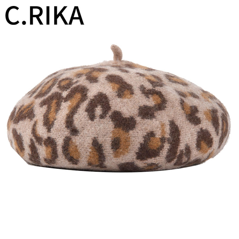 Autumn Winter Women Leopard Beret Print Winter Hat Artist French Hat Wool Cashmere Fashion Female Girls Vintage Flat Beret, Beige
Autumn Winter Women Leopard Beret Print Winter Hat Artist French Hat Wool Cashmere Fashion Female Girls Vintage Flat Beret, Beige