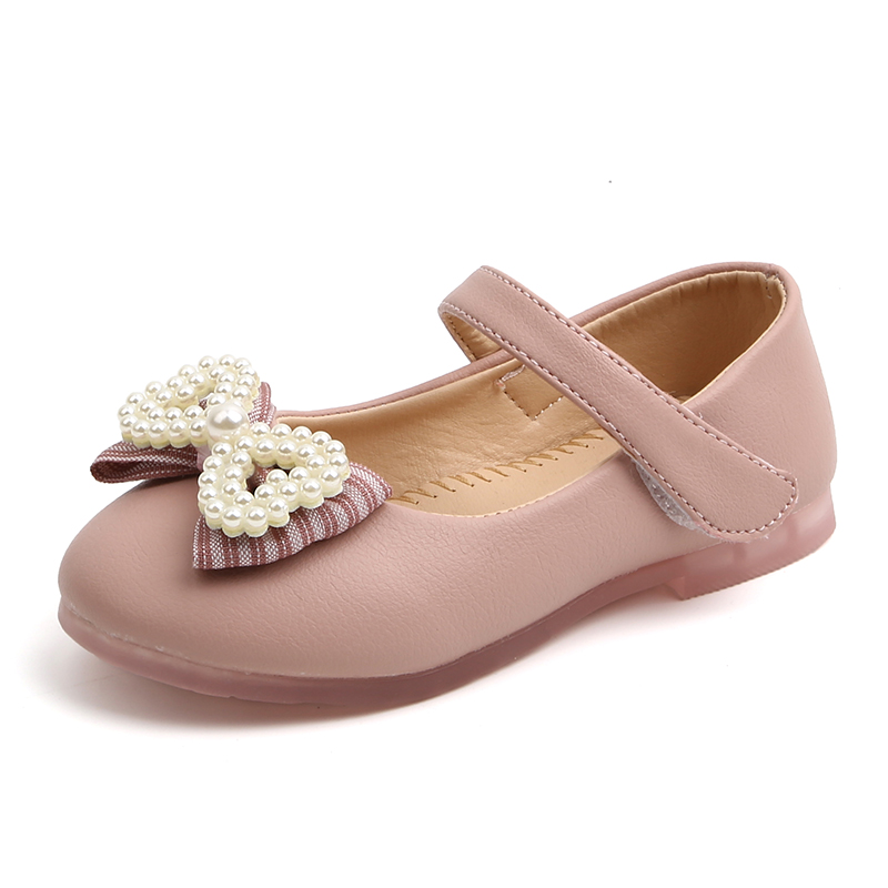 Spring Autumn Fashion Artificial leather Girls Shoes Cute Pearl Bow girls baby shoes Size 22-31 little princess, Pink
Spring Autumn Fashion Artificial leather Girls Shoes Cute Pearl Bow girls baby shoes Size 22-31 little princess, Pink