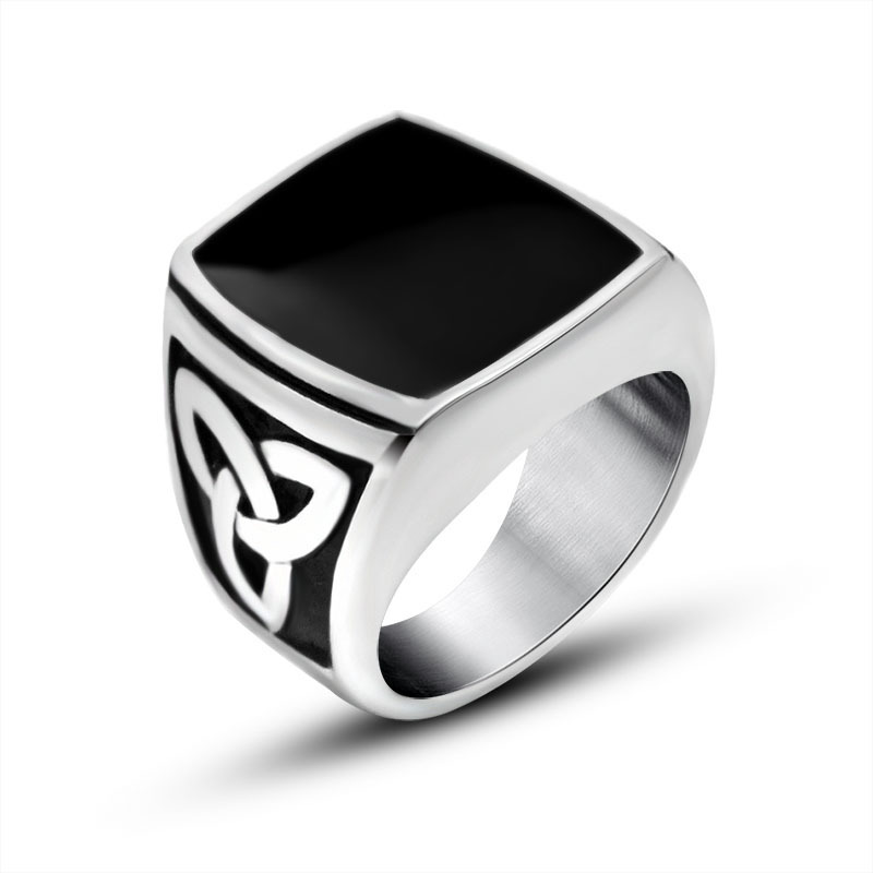 Luxury Mens Gift Silvery Ring Men 316L Stainless Steel Rings Natural Onyx Stone Vintage Statement Jewelry Gift dropshipping 2020
Luxury Mens Gift Silvery Ring Men 316L Stainless Steel Rings Natural Onyx Stone Vintage Statement Jewelry Gift dropshipping 2020