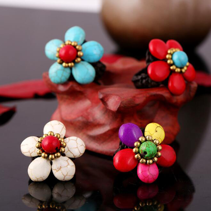 New Fashion Bohemian Green Stone Charm Flower Rings Women's Vintage Diy Creative Flexible Rings For Women Ethnic Jewelry
New Fashion Bohemian Green Stone Charm Flower Rings Women's Vintage Diy Creative Flexible Rings For Women Ethnic Jewelry