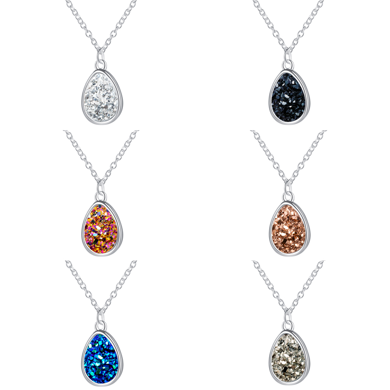 ZWPON Fashion Teardrop Resin Druzy Choker Necklace for Women Mini Water Druzy Pendant Choker Necklace for Woman Jewelry
ZWPON Fashion Teardrop Resin Druzy Choker Necklace for Women Mini Water Druzy Pendant Choker Necklace for Woman Jewelry
