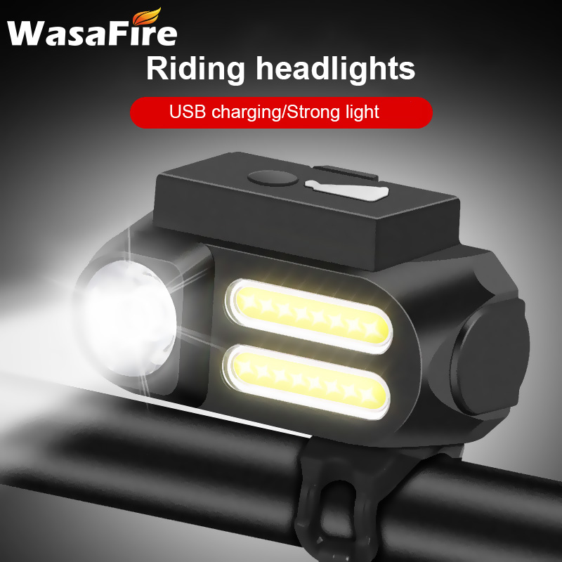 USB Rechargeable Bicycle Headlight 1*XPE+2*COB LED Bike Front Light Waterproof 1200mAh Cycling Head Lamp
USB Rechargeable Bicycle Headlight 1*XPE+2*COB LED Bike Front Light Waterproof 1200mAh Cycling Head Lamp