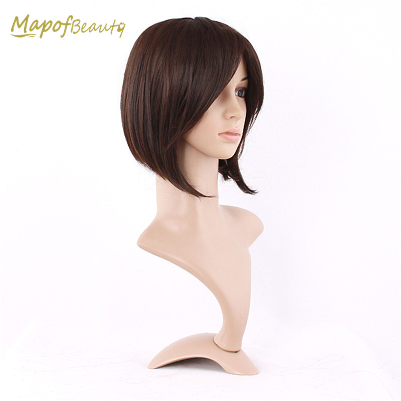MapofBeauty 12" Dark Brown Synthetic Hair Heat Resistant Short Straight Wigs Middle Part High Temperature Fiber Hairpieces
MapofBeauty 12" Dark Brown Synthetic Hair Heat Resistant Short Straight Wigs Middle Part High Temperature Fiber Hairpieces