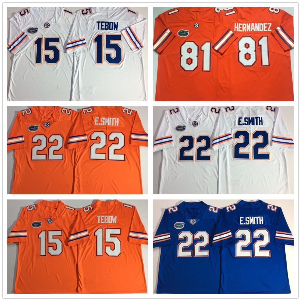 Football Jerseys NCAA 15 Tim Tebow Florida Gators 81 Aaron Hernandez 22 Emmitt Smit College Football stitched mens Jerseys size S-3XL, White
Football Jerseys NCAA 15 Tim Tebow Florida Gators 81 Aaron Hernandez 22 Emmitt Smit College Football stitched mens Jerseys size S-3XL, White