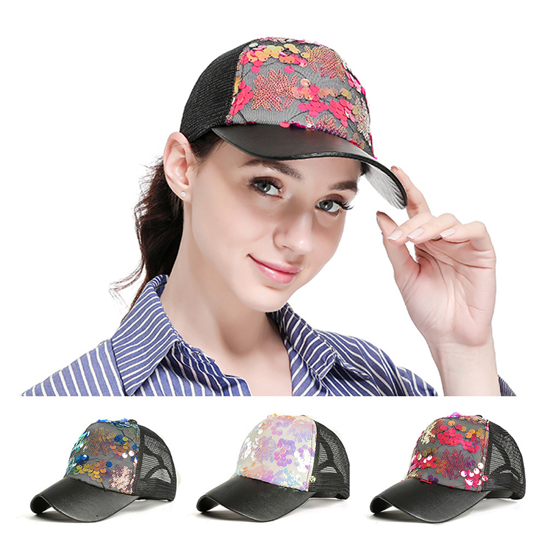 Women Summer Baseball Caps Adjustable Sequins Mesh Cap female Sun Hats Female Mermaid Sequins Breathable Mesh Casual Hip Hop Hat, White
Women Summer Baseball Caps Adjustable Sequins Mesh Cap female Sun Hats Female Mermaid Sequins Breathable Mesh Casual Hip Hop Hat, White