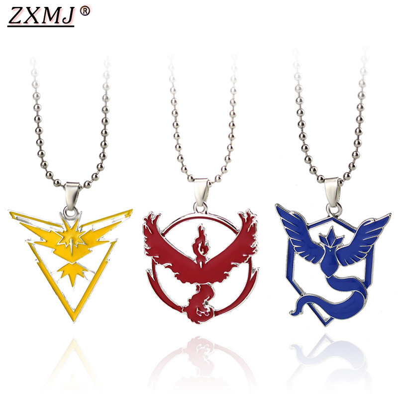 ZXMJ GO Tag necklace Articuno Moltres Zapdos Game Anime Metal Team bead chain necklaces pocket figures For Gift
ZXMJ GO Tag necklace Articuno Moltres Zapdos Game Anime Metal Team bead chain necklaces pocket figures For Gift