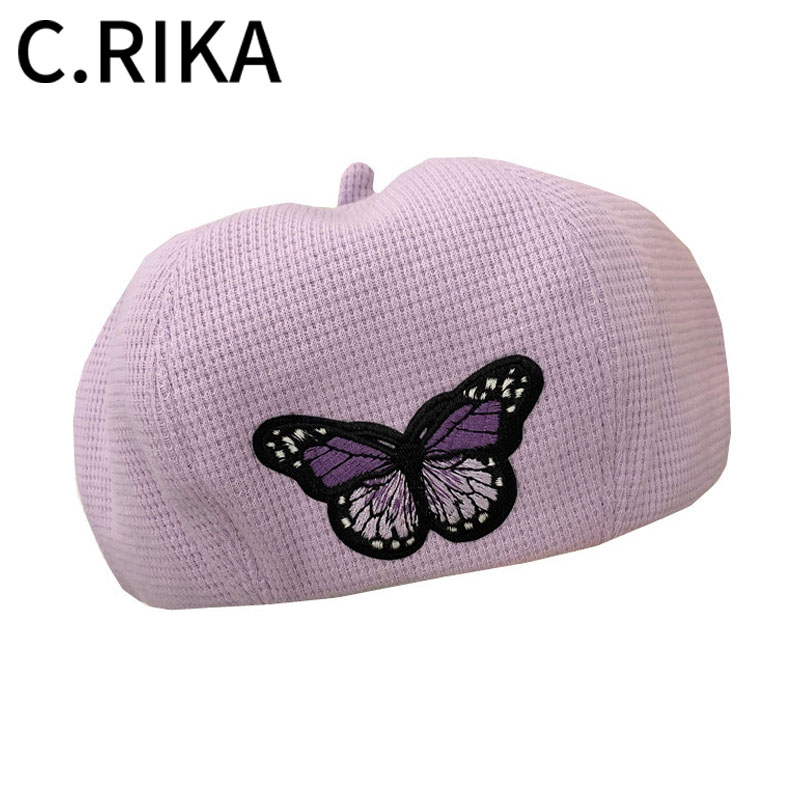 Harajuku Autumn Winter Butterfly Embroidery Beret Women Girls Fashion Beret Hat Tide Outdoor Octagonal Hat Lady Painter, Black
Harajuku Autumn Winter Butterfly Embroidery Beret Women Girls Fashion Beret Hat Tide Outdoor Octagonal Hat Lady Painter, Black