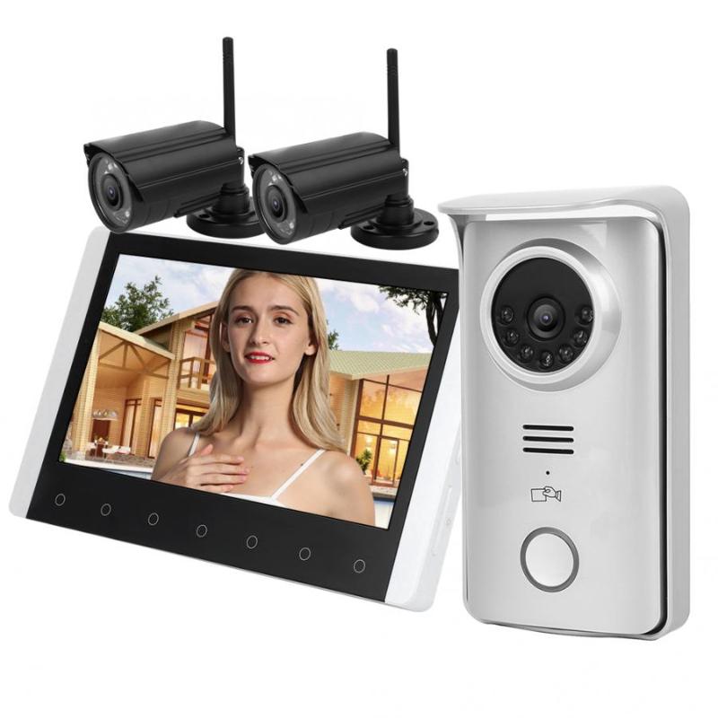 7 Inch TFT LCD Doorbell 2.4G Wireless Swipes Card Night Vision Visual Doorphone with 2 Surveillance Camera 100-240V
7 Inch TFT LCD Doorbell 2.4G Wireless Swipes Card Night Vision Visual Doorphone with 2 Surveillance Camera 100-240V