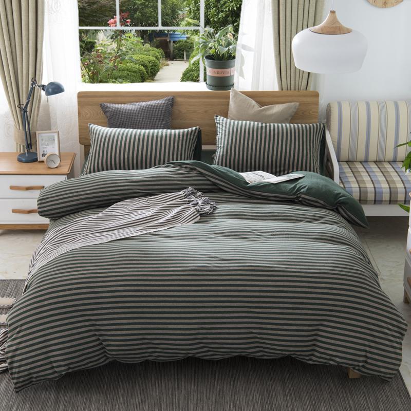 43Knitted Cotton Striped Deep Grey Duvet Cover set  Queen King size Ultra Soft Breathable Bedding Set Bed sheet Pillow shams, Color 8 
43Knitted Cotton Striped Deep Grey Duvet Cover set  Queen King size Ultra Soft Breathable Bedding Set Bed sheet Pillow shams, Color 8