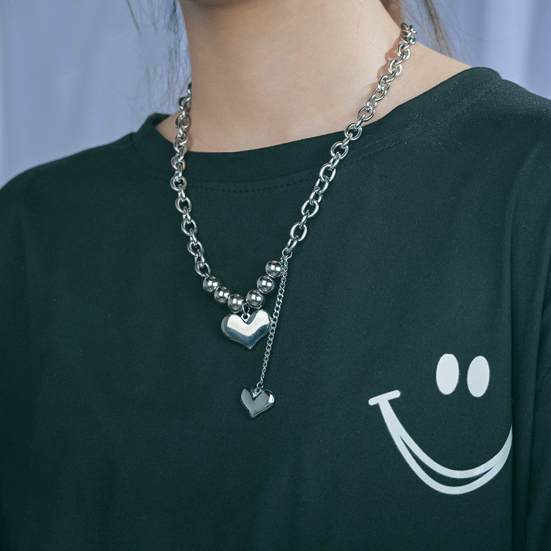 Simple Heart Shaped Stainless Steel Pendant Necklace Silver Color Charm Jewelry Women Fashion Necklace Gift
Simple Heart Shaped Stainless Steel Pendant Necklace Silver Color Charm Jewelry Women Fashion Necklace Gift