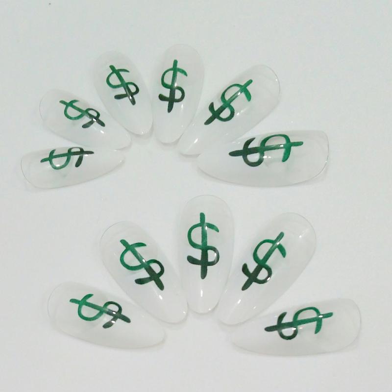 24Pcs Hot Sale Artificial Fake Nail French Stiletto False Nails Clear DIY Lady Finger Nail Art Manicure Tools Z208, Z261
24Pcs Hot Sale Artificial Fake Nail French Stiletto False Nails Clear DIY Lady Finger Nail Art Manicure Tools Z208, Z261