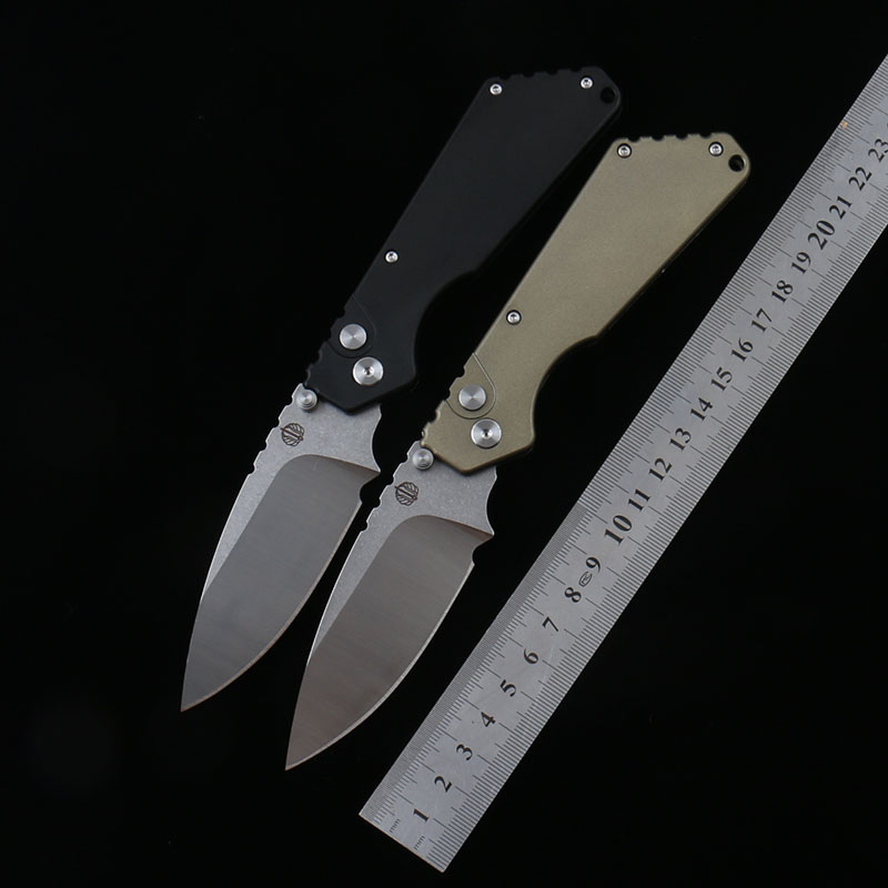 PROTECH STRIDER Semi-automatic tactical folding knife D2 blade T6-6061 aviation aluminum alloy handle Outdoor camping survival EDC tool
PROTECH STRIDER Semi-automatic tactical folding knife D2 blade T6-6061 aviation aluminum alloy handle Outdoor camping survival EDC tool