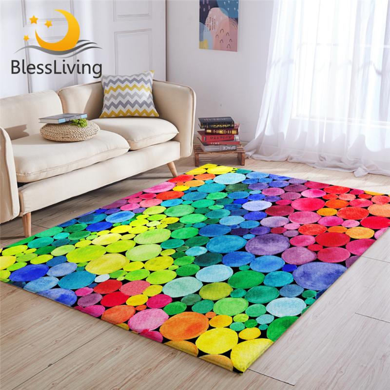 BlessLiving Colorful Large Carpets for Living Room Rainbow Circles Floor Mat Watercolor Non-slip Area Rug 152x244cm Dropship
BlessLiving Colorful Large Carpets for Living Room Rainbow Circles Floor Mat Watercolor Non-slip Area Rug 152x244cm Dropship