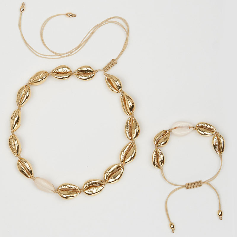 New Fashion Gold Color Cowrie Shell Necklace Nature Shell Statement Choker Necklace Bohemia Collar Collier Women Beach Jewelry
New Fashion Gold Color Cowrie Shell Necklace Nature Shell Statement Choker Necklace Bohemia Collar Collier Women Beach Jewelry