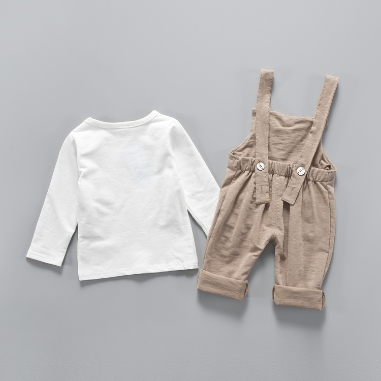 Spring Fashion Kids Baby Boys Girls Outfits Sets Cotton T-shirt + Overalls Children Boy Girls Casual Clothing Suits, Dark grey
Spring Fashion Kids Baby Boys Girls Outfits Sets Cotton T-shirt + Overalls Children Boy Girls Casual Clothing Suits, Dark grey