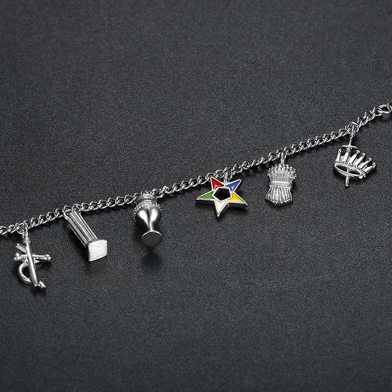 custom Order of The Eastern Star charm Jewelry chain bracelet Jewelry