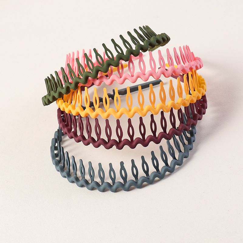 Fashion Lady Girl band Simple Accessories Wave Tooth Brushed non-slip Color Headband Press Female G0102
Fashion Lady Girl band Simple Accessories Wave Tooth Brushed non-slip Color Headband Press Female G0102
