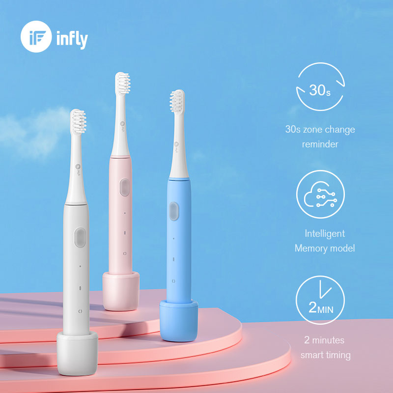 infly Ultrasonic electric toothbrush adult whitening waterproof USB induction charging ultra-long standby travel toothbrush
infly Ultrasonic electric toothbrush adult whitening waterproof USB induction charging ultra-long standby travel toothbrush
