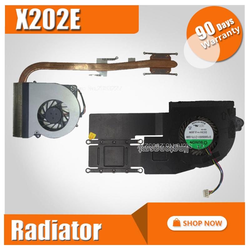 New CPU Fan heatsink For Asus VivoBook S200E X201E X201EP X202E improved Heatsink copper pipe better alumimun AB05105HX060B00
New CPU Fan heatsink For Asus VivoBook S200E X201E X201EP X202E improved Heatsink copper pipe better alumimun AB05105HX060B00