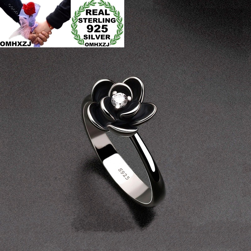 OMHXZJ Wholesale European Fashion Jewelry Woman Girl Party Birthday Wedding Gift Vintage Flower Rose Zircon Tai Silver RR837
OMHXZJ Wholesale European Fashion Jewelry Woman Girl Party Birthday Wedding Gift Vintage Flower Rose Zircon Tai Silver RR837