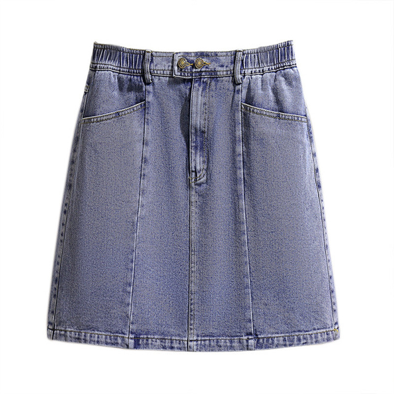 2020 Fashion Plus size XXL-6XL Loose Denim Skirt Women Summer Elastic waist Jean Skirts Oversize Casual Sexy A-line Skirts KW99, Blue
2020 Fashion Plus size XXL-6XL Loose Denim Skirt Women Summer Elastic waist Jean Skirts Oversize Casual Sexy A-line Skirts KW99, Blue