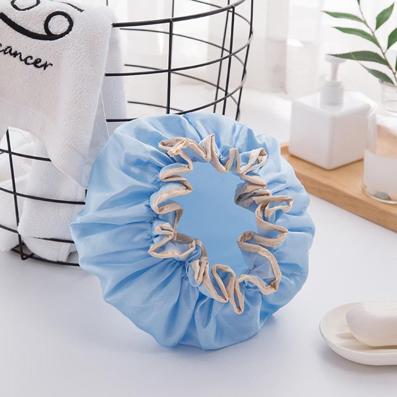 Lovely Thick Women Shower Caps Colorful Double Layer Bath Shower Hair Cover Adults Waterproof Fashion Bathing Hat Hair Cover @20
Lovely Thick Women Shower Caps Colorful Double Layer Bath Shower Hair Cover Adults Waterproof Fashion Bathing Hat Hair Cover @20