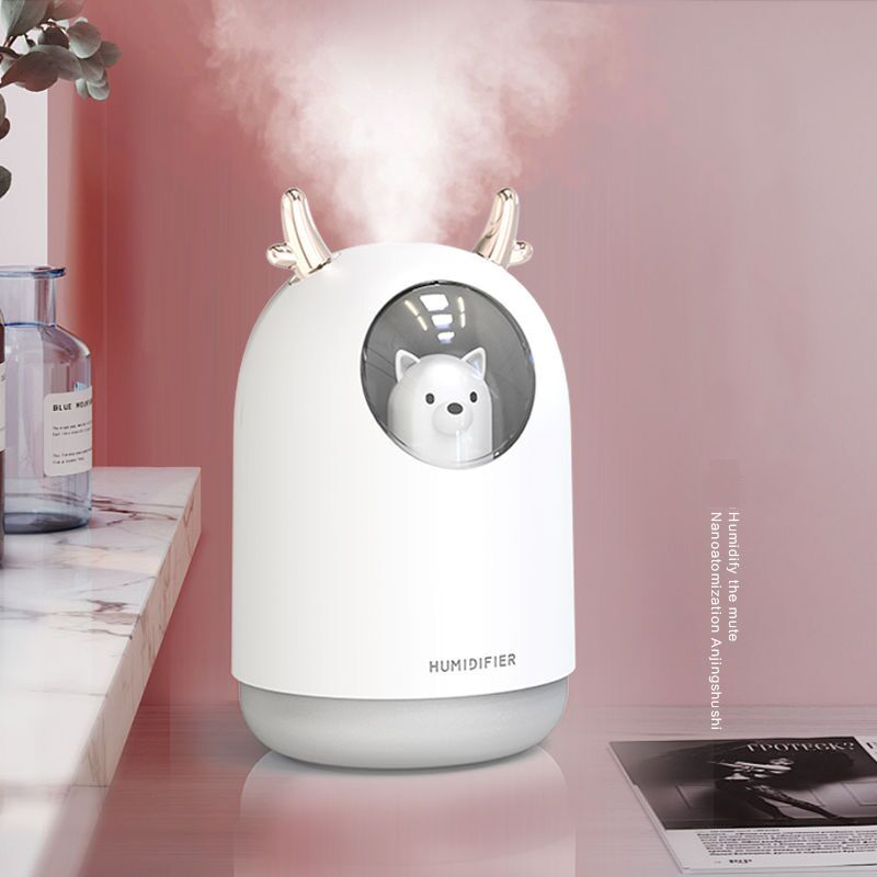 300ML office USB Humidifier Cute Pet Ultrasonic Cold Fog Aroma Air Oil Diffuser LED Night Light Lamp Humidifier bedroom
300ML office USB Humidifier Cute Pet Ultrasonic Cold Fog Aroma Air Oil Diffuser LED Night Light Lamp Humidifier bedroom