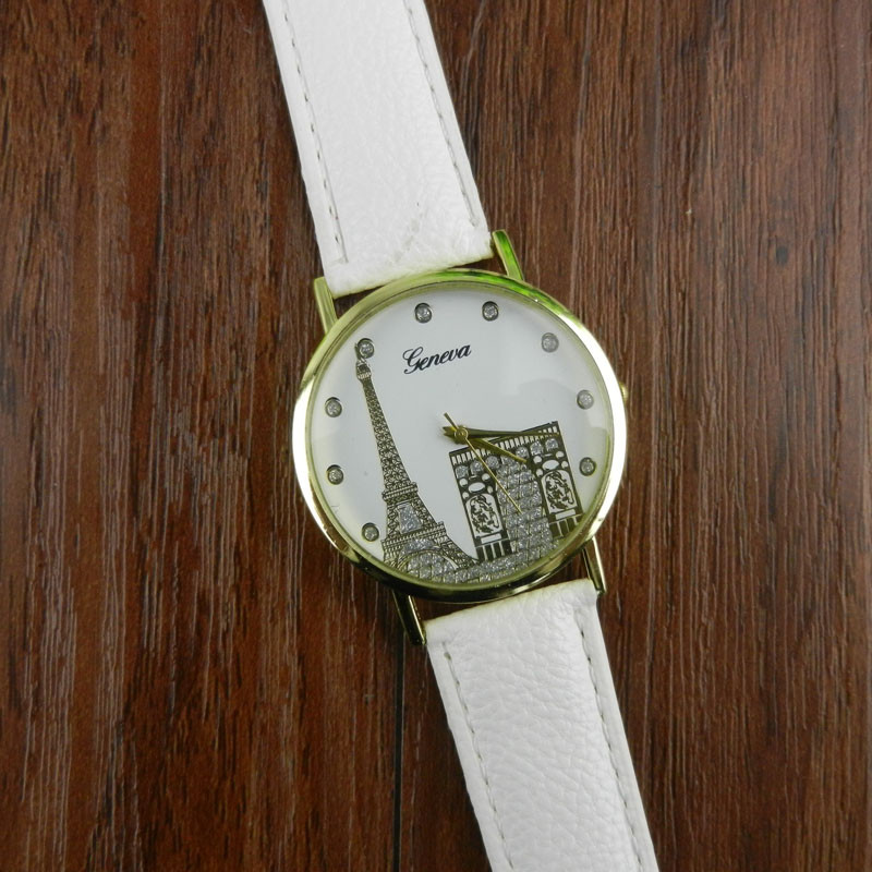 Wristwatches Featured Eiffel Tower Women's Watches Fashion Watch Women Classique Simple Minimal Clock Kol Saati Montre Femme #L, White
Wristwatches Featured Eiffel Tower Women's Watches Fashion Watch Women Classique Simple Minimal Clock Kol Saati Montre Femme #L, White