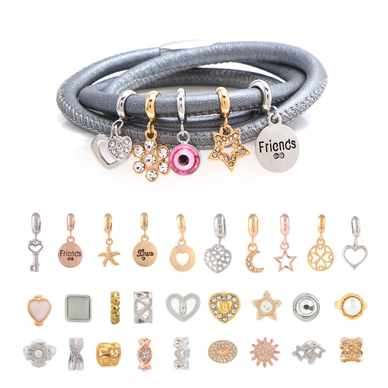 SANSHOOR 20CM Grey Genunie Leather Endless Bracelets Secret Set with 5pcs Random Charms and Shipping Randomly
SANSHOOR 20CM Grey Genunie Leather Endless Bracelets Secret Set with 5pcs Random Charms and Shipping Randomly