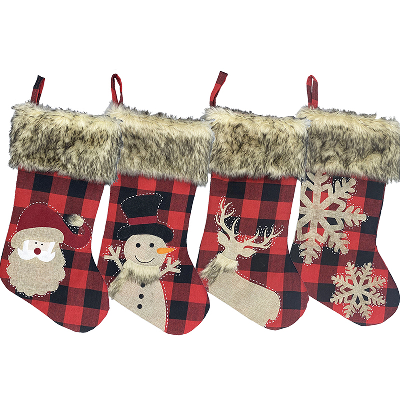 Christmas Stockings Red Plaid Stocking Santa Claus Gift Hanging Stockings Knit Border Xmas Character Christmas Home Fireplace Decor
Christmas Stockings Red Plaid Stocking Santa Claus Gift Hanging Stockings Knit Border Xmas Character Christmas Home Fireplace Decor