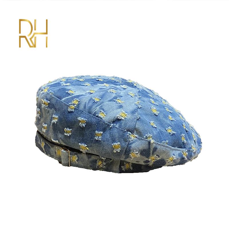 Washed Jeans Berets Caps For Women Casual Spring Summer Caps Cotton Flat Hats Octagonal Cap Adjustable Painter Hat Gorras RH, Blue
Washed Jeans Berets Caps For Women Casual Spring Summer Caps Cotton Flat Hats Octagonal Cap Adjustable Painter Hat Gorras RH, Blue
