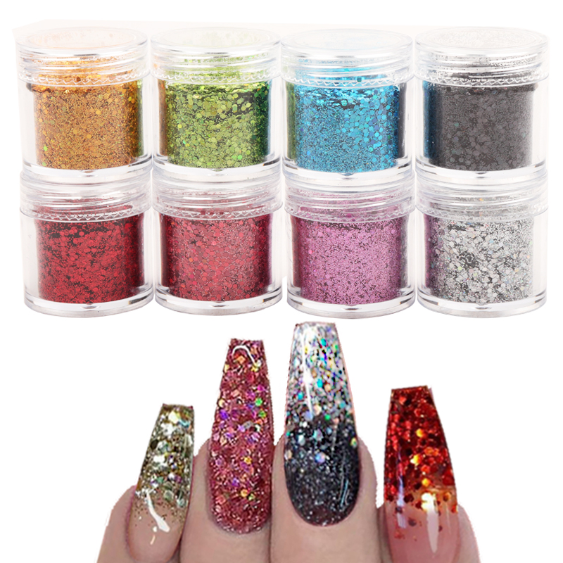 1 Box Holographic Nail Art Glitter 3D Mix Glitter Silver Gold Nail Powder Sequins Flakes Powder Art Decoration
1 Box Holographic Nail Art Glitter 3D Mix Glitter Silver Gold Nail Powder Sequins Flakes Powder Art Decoration